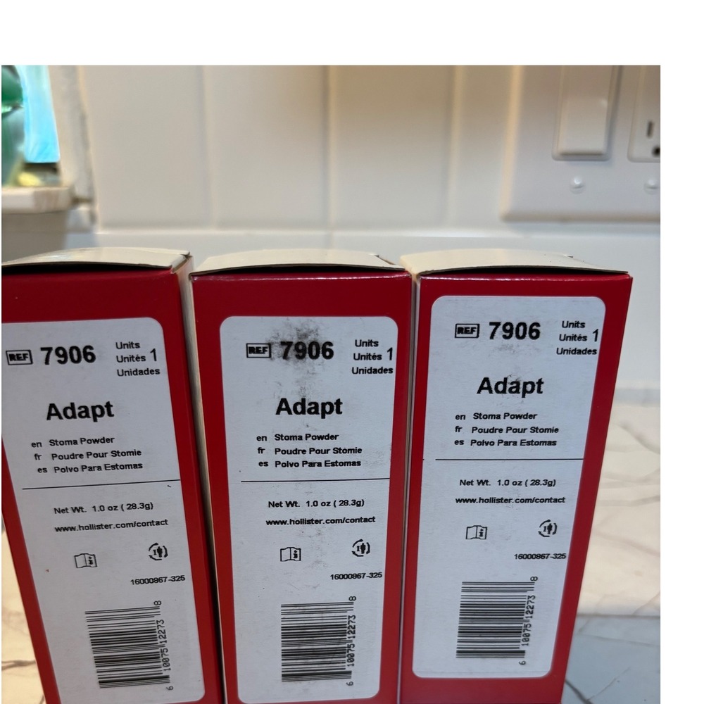 Lot of 3 Hollister Adapt Stoma Powder 7906 1oz Ostomy Care Exp 2031